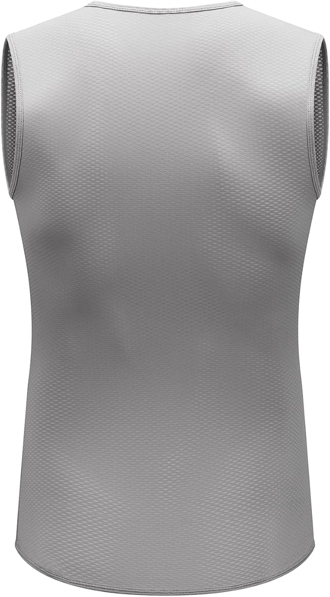 Przewalski Men’s Sleeveless Cycling Undershirt Quick Dry Bike Base Layer Vests Breathable Bicycle Jerseys Biking Tank Tops