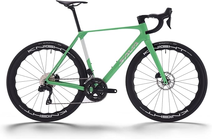 SAVADECK Carbon Road Bike, Lightweight 24-Speed Shifting Road Bicycle with Shimano 105 Di2 7170 Groupset, Carbon Frame with 700C Carbon Wheelset Disc Brake Race Bikes