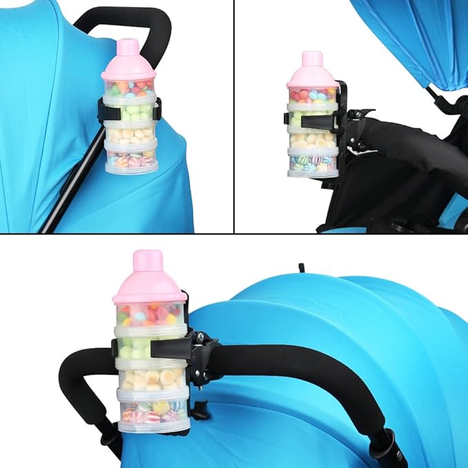 Accmor 2 Pack Bike Water Bottle Holders No Screws, Universal Bike Cup Holder, 360 Degree Rotatable Bike Water Bottle Cage, Water Bottle Holders for Kids Bike Adult Bike