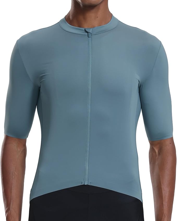 YKYWBIKE Cycling Jersey Men with Pockets Bike Jersey Short Sleeve Biking Shirts for Men Cycling Breathable MTB Biker Shirts