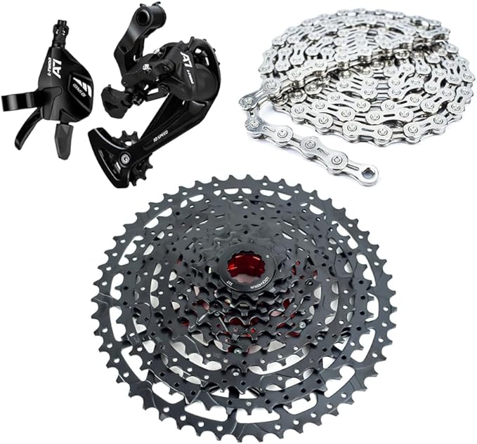 Bibike 10 Speed MTB Groupset 10-50T Cassette & Chain & 1x10 Speed Rear Derailleur & Shifter