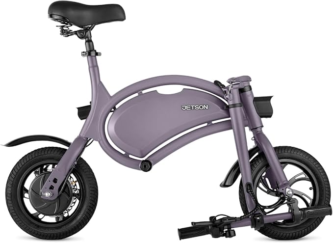 Jetson Bolt Electric Bike, Foot Pegs, Easy-Folding, Built-in Carrying Handle, Twist Throttle, Cruise Control, Up to 15.5 MPH, Range Up to 15 Miles, Ages 13+