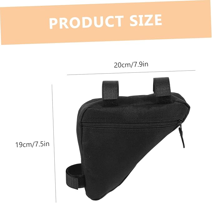 Bike Frame Bag for Bicycles Top Tube Storage Pouch Durable and Convenient Cycling Accessory for Mountain and Road Bikes for Essential Items The Go