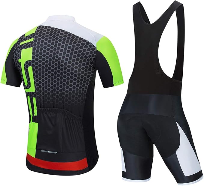 Men's Cycling Jersey Set, Summer Mountain Bike Clothing Short Sleeved Riding Jerseys