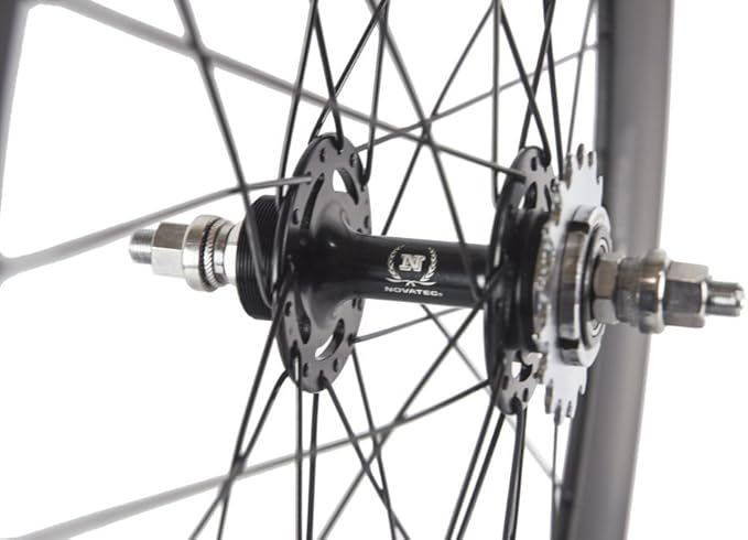 Carbon Fixed Gear Wheelset 700C 88mm Track Wheel Clincher Matte Finish