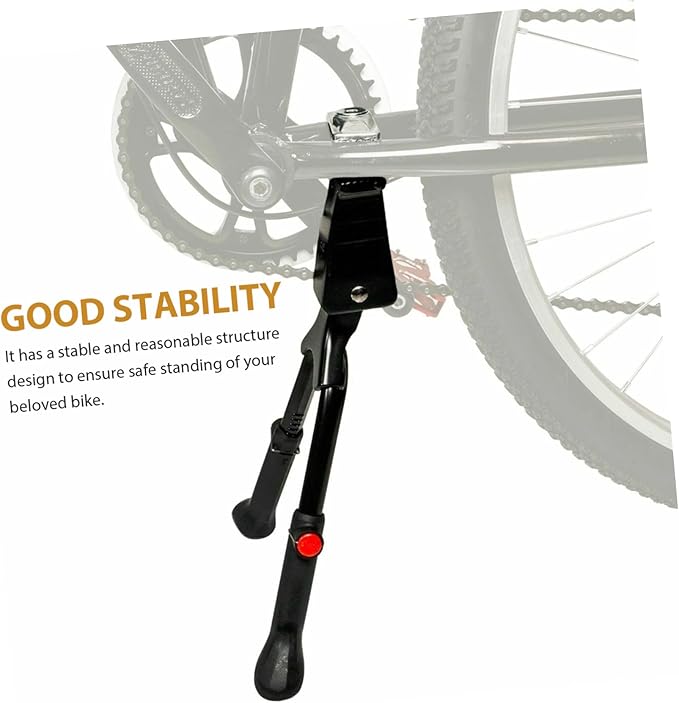 Double Leg Mountain Bike Kickstand Adjustable Metal Bicycle Support for Easy Parking Wear-Resistant Kickstand for Outdoor Cycling