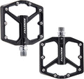 KOOTU 9/16" Bike Pedals,Flat Unicycles Bicycle Pedals, Non-Slip Aluminum Alloy Platform Cycling Pedals Sealed Bearing Pedals for MTB BMX Road Bike
