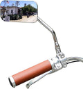 Vintage Bike Mirror Metal bicycle mirror for handlebars Rearview Mirror Cruiser Bike Mirror Electric Bike mirror Side Mirror Galvanized Steel Frame for The Retro Bike Parts