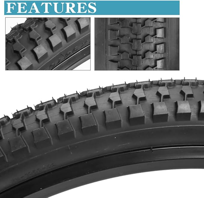 SIMEIQI Bike Tires 26x1.95 Inch Bike Tire for Mountain Foldable Replacement Bicycle Tire