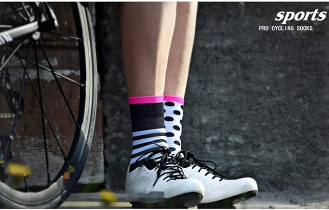 Cycling Socks Pro Mens Womens Riding Socks Bicycle Bike Sport Ankle Athletic Socks XC MTB BMX Black Pink Blue Green Orange