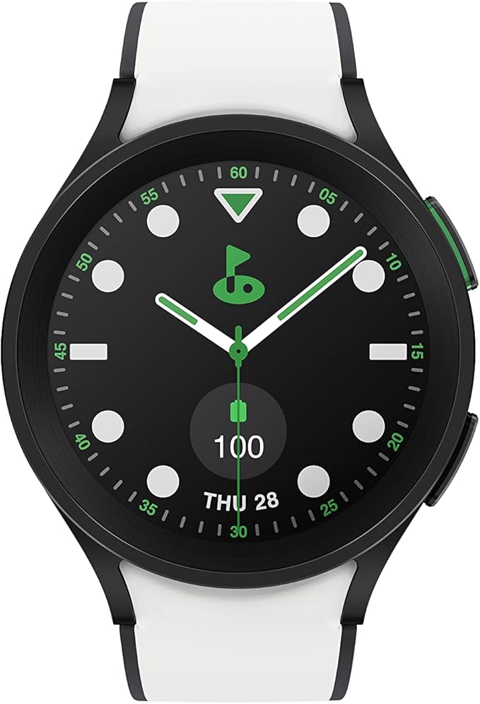 SAMSUNG Galaxy Watch 5 Pro Golf Edition, 45mm Bluetooth Smartwatch w/ Body, Health, Fitness and Sleep Tracker, Improved Battery, Enhanced GPS Tracking, US Version, Black Bezel w/Two-Tone Band