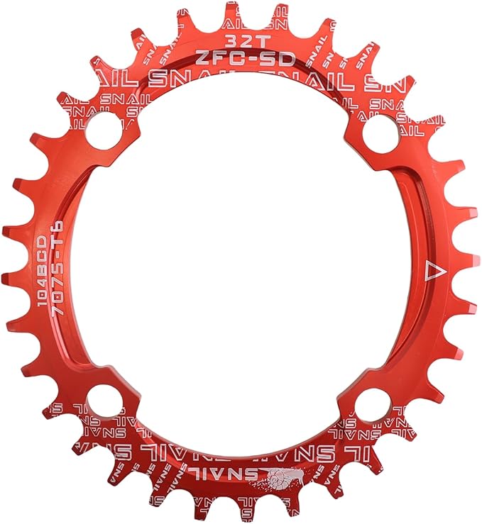 DJC Bike Chainring 104BCD Round/Oval 30t 32t 34t 36t 38t 40t 42t 44t 46t 48t 50t 52t Tooth Narrow Wide 7/8/9/10/11/12 Speed Ultralight MTB Mountain Bike 104 BCD Chainwheel
