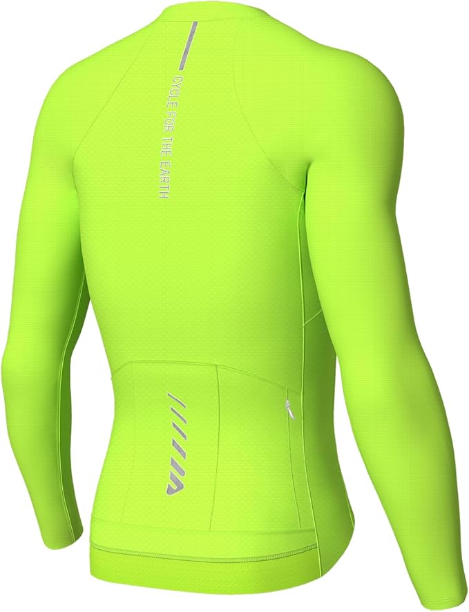Lo.gas Cycling Jersey Men Short Sleeve, Road Bike Jerseys Full Zipper with Pockets, Bicycle Clothing Breathable Quick Dry