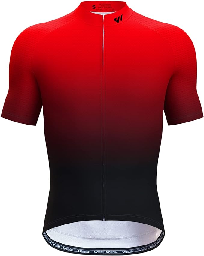Lo.gas Cycling Jersey Men Short/Long Sleeve Bike Biking Shirts Full Zip with Pockets Road Bicycle Clothes