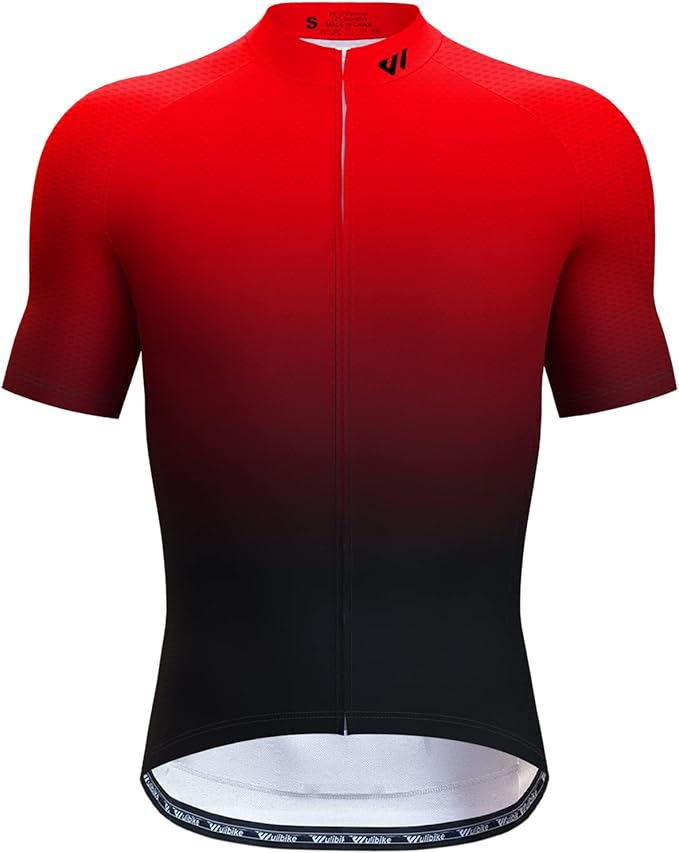 Lo.gas Cycling Jersey Men Short/Long Sleeve Bike Biking Shirts Full Zip with Pockets Road Bicycle Clothes