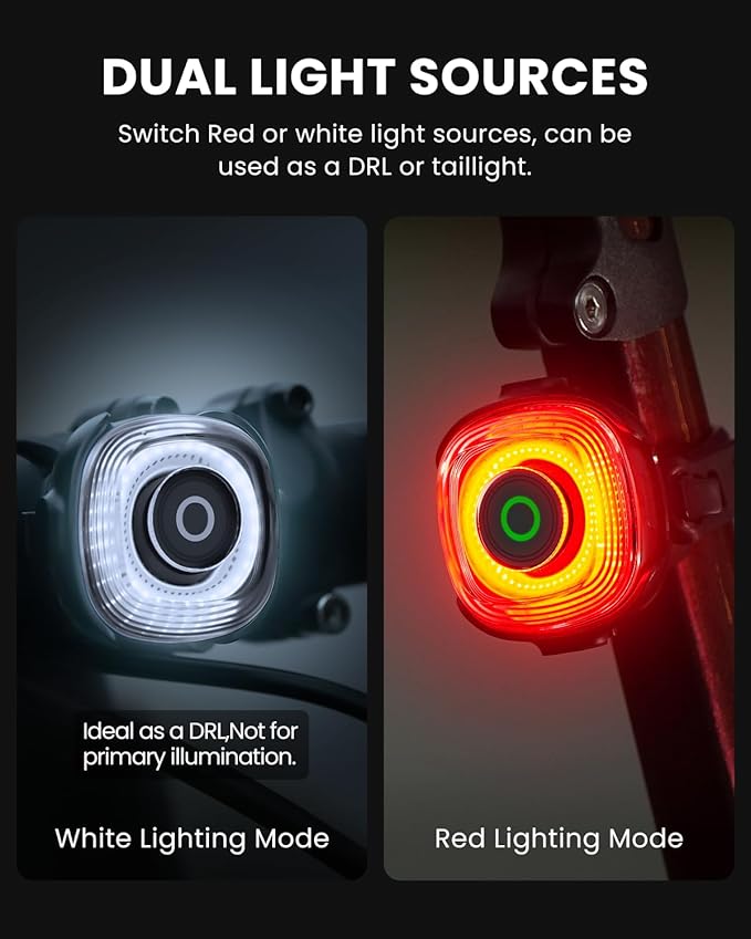 Magicshine SEEMEE 150 MAG Magnetic Rear Bike Lights,USB-C Rechargeable FTR LightSync Control Technology, IPX6 Waterproof Safety Rear Bicycle Lights, Cyclist Gifts for Men & Kids