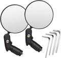 HIFROM Bike Mirror,Bicycle Rear View Mirror, Bike Bar End Mirror, HD Convex and 360 Degrees Rotatable Safe Rearview Bicycle Mirror Pack of 2