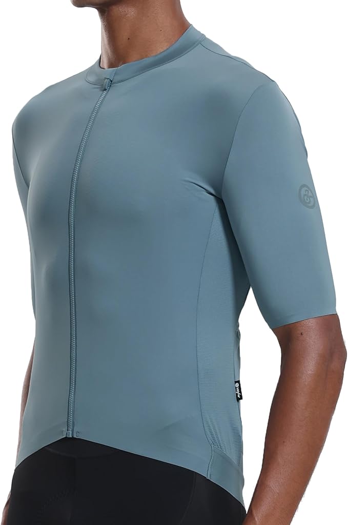 YKYWBIKE Cycling Jersey Men with Pockets Bike Jersey Short Sleeve Biking Shirts for Men Cycling Breathable MTB Biker Shirts