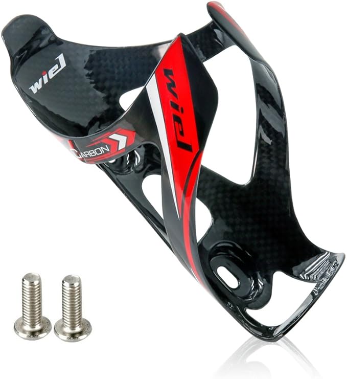 Wiel Full Carbon Fiber Bicycle Bike Light Drink Water Bottle Cage Holder