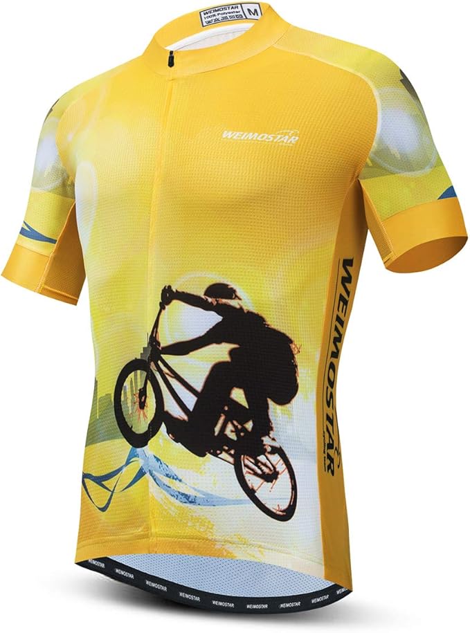 Hotlion Summer Cycling Jersey Men Mountain Bike Jersey Quick Dry Bicycle Shirt Short Sleeve Cycling Clothing