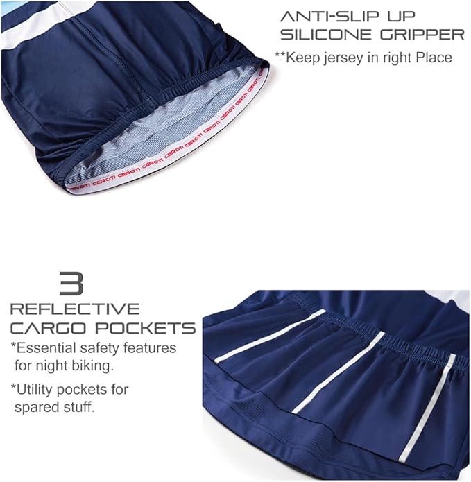 CEROTIPOLAR Snug Fit Men AirCool Cycling Jersey Bike Shirts UPF50+,PRO Dry Fit Light Weight Fabric