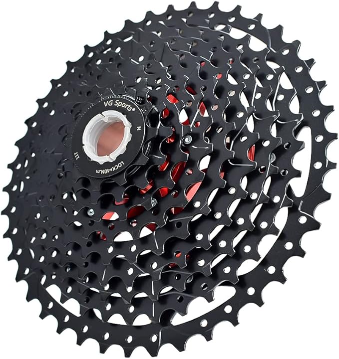 VG SPORTS 8/9/10/11/12 Speed Ultra-Light Bike Cassette for Mountain Bike 11-40T/11-42T/11-46T/11-50T/11-52T MTB Cassette Lightweight Aluminum Bracket Cassette