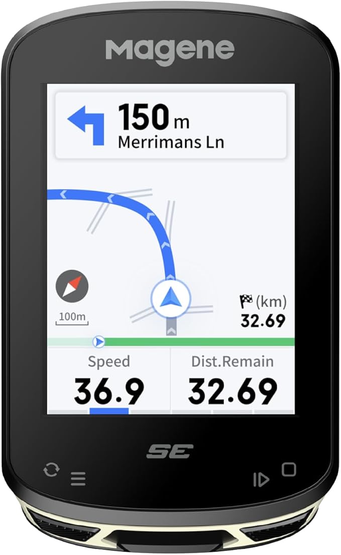 Magene C506SE Wireless GPS Bike Computer - 2.4" Color Screen, Route Navigation, Bluetooth & WiFi, Fast 5s Positioning, Supports 9 Cycling Devices