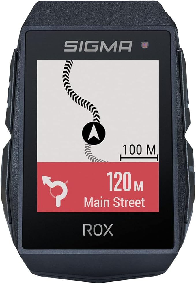 SIGMA Sport ROX 11.1 EVO GPS Bike Computer, Black, Navigation, Workout, Indoor & Outdoor Training, Quick Mounting, E-Bike Ready, Smart Phone Connectivity, Lightweight, IP67 Water Resistant