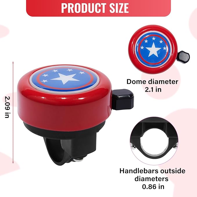 CHILDHOOD Bike Bell for Kids, Bike Accessories for Girls and Kids
