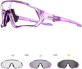 KAPVOE Photochromic Cycling Glasses Men Women Mountain Bike Sunglasses Clear MTB Bicycle Riding - K9408