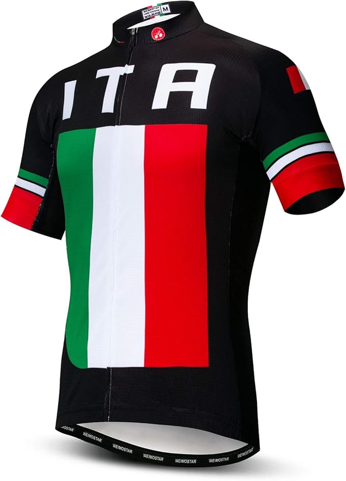 Men's Cycling Jerseys Tops Biking Shirts Short Sleeve Full Zipper Bike Clothing