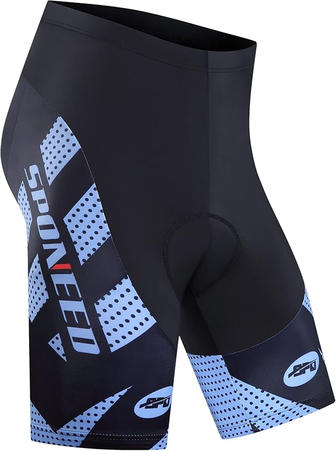 sponeed Men's Cycling Shorts Padded Bicycle Riding Pants Bike Biking Clothes Cycle Wear Tights
