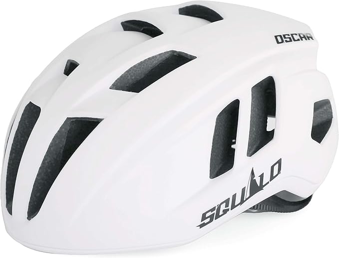 SQUALO Oscar Aerodynamic Bike Helmet, Lightweight 250g Road Cycling & Triathlon Helmet for Men Women, Wind Tunnel Tested with CFD Optimization, Adjustable Dial & 22 Vents for Speed & Cooling