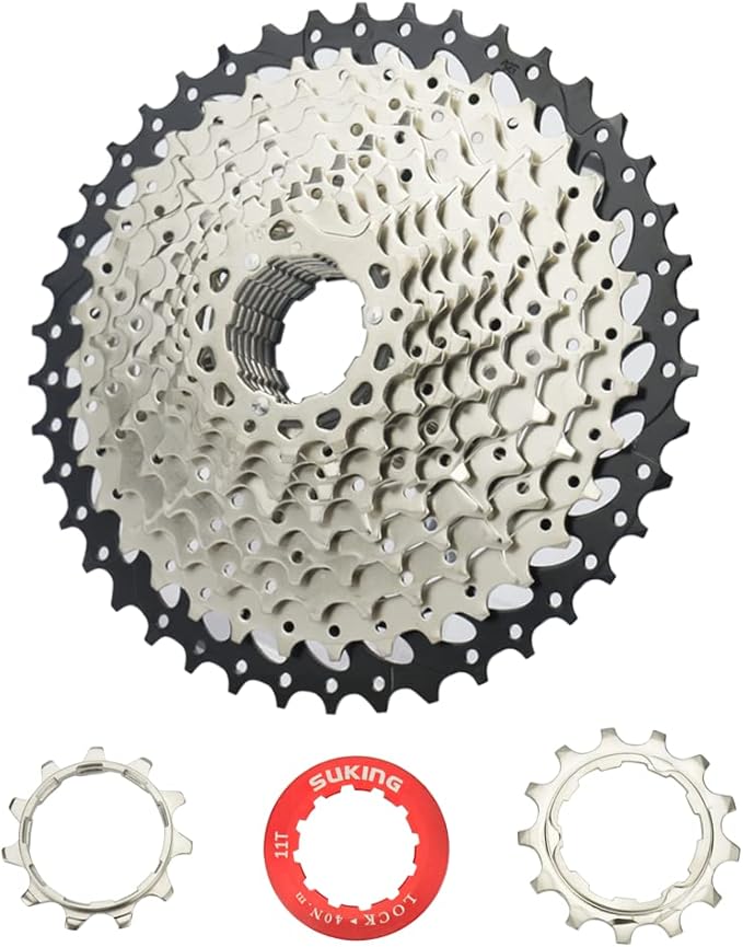 CYSKY 8/9/10/11/12-Speed Cassette 11-25T/28T/32T/34T/36T/40T/42T/46T/50T/52T Bike Sprocket Freewheel Compatible with Shimano, Sram HG Hub, Fit for Mountain Bike, Road Bike, MTB Cassette