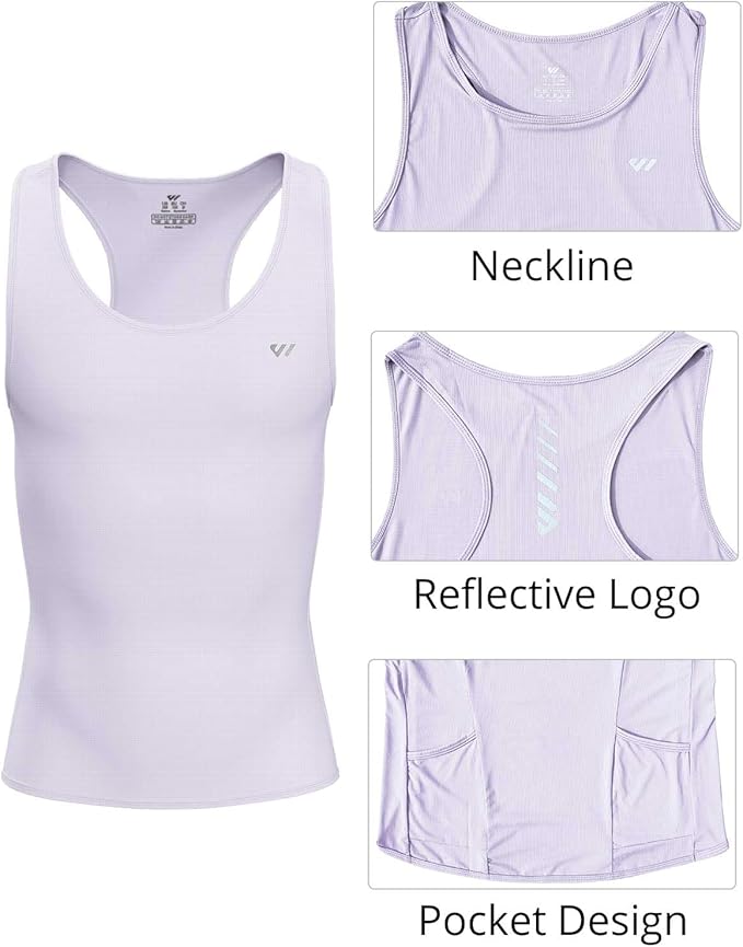 Lo.gas Sleeveless Cycling Jersey Men, Biking Base Layer Breathable and Lightweight with Back Pocket Sports Vest