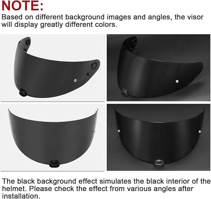 PSLER i10 HJ-31 i70 Visor- i10 Helmet Visor HJ 31Helmet Face Shield motorcycle Shield Accessories Replacement for i10 HJ-31 i70,Dark Black