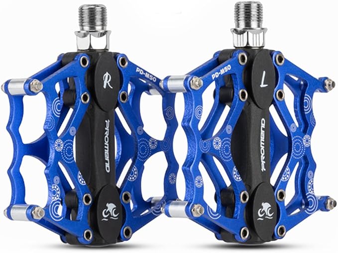 ‌Ultralight CNC Bike Pedals - Sealed Bearings Mountain/BMX/Road Pedals with Non-Slip Surface & 9/16" Chrome-Molybdenum Steel Spindle for MTB/Gravel/Cyclocross Bikes