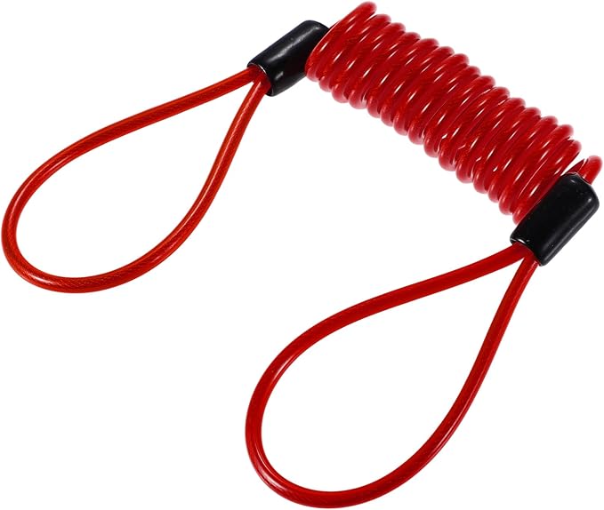 X AUTOHAUX Disk Brake Lock Motorcycle Alarm Disc Lock Security Reminder Cable Tool for Scooter Motorcycle Bike Brake Disc Red