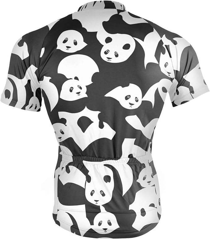 Men's Cycling Bike Jersey Short Sleeve Moisture Wicking, Breathable, Quick Dry Biking Shirt with 3 Rear Pockets