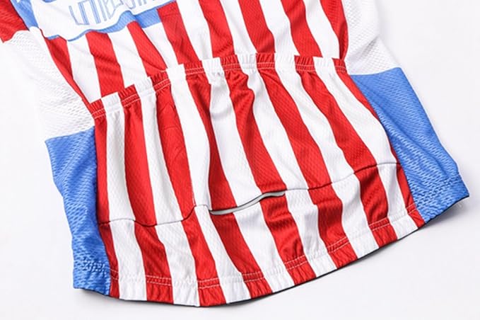 Weimostar Men's USA Cycling Jersey Short Sleeve Biking Shirts Breathable with Pockets