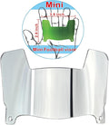 Mini Football Helmet Visor Clear with Clips Universal Fit for Collectors and Display
