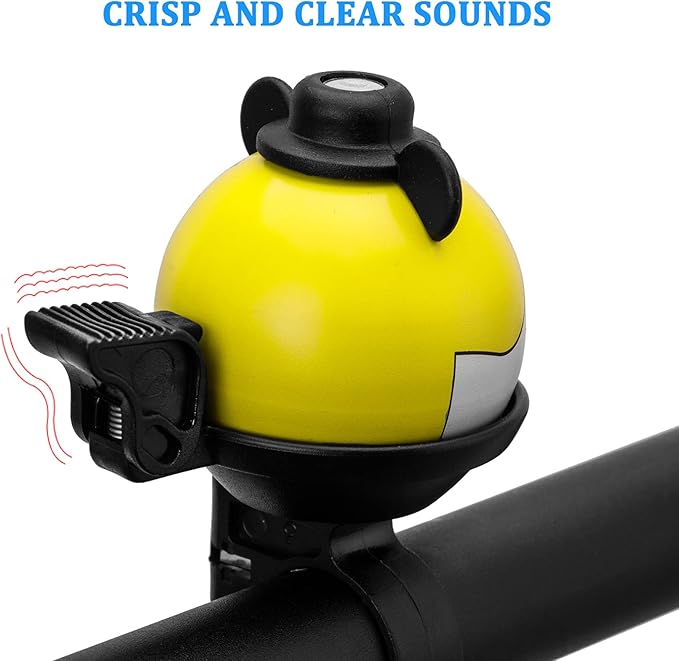ROCKBROS Bike Bell for Kids Bicycle Bells Cycling Bells Cute Ring Ball Bike Accessories for Girls Boys Scooter Bike