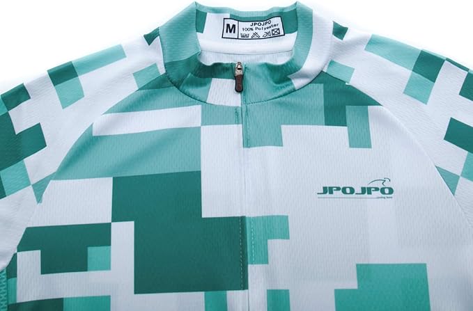 JPOJPO Men's Cycling Jersey Short Sleeved Mountain Bicycle Jerseys Breathable T- Shirt Tops S-3XL