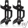 Chooee Bike Water Bottle Holder Aluminum, Bicycle Water Bottle Cage for Road Bikes Mountain Bikes Black 2-Pack