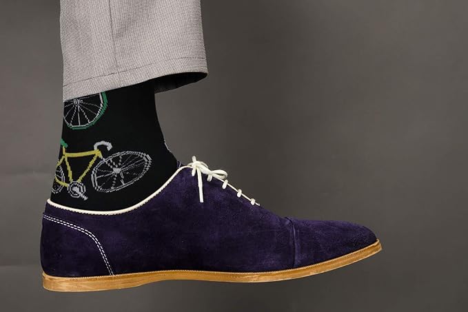 Real Sic Fun Socks for Men and Women - Cozy Cotton Dress Socks with Colorful Designs - Cool, Casual, Wacky Patterned