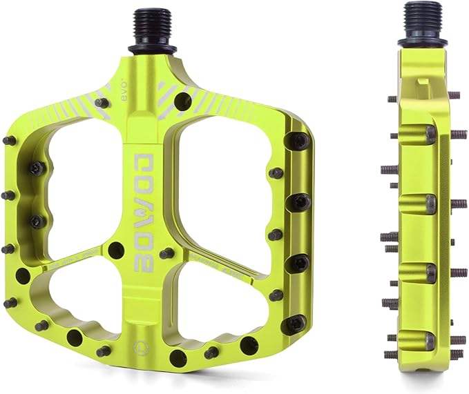 Bike Pedals 9/16" Lightweight Non-Slip Bicycle Platform Pedals - Fits Most Adult Bikes & Mountain Bikes &MTB, Road Bikes and Slip-Resistant Design