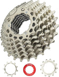 CYSKY 8/9/10/11/12-Speed Cassette 11-25T/28T/32T/34T/36T/40T/42T/46T/50T/52T Bike Sprocket Freewheel Compatible with Shimano, Sram HG Hub, Fit for Mountain Bike, Road Bike, MTB Cassette
