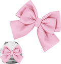 Bow Helmet Accessory, 8.07"x11.22" Stylish Motorcycle Helmet Bow Decoration for Women, Removable Cute Fashion Ribbon Bows Ornament for Motorcycle Scooter E-Bike Helmets (Pink)