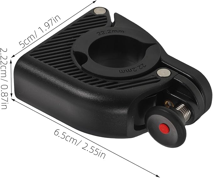 Toyvian Invisible Bicycle Bell Aluminum Alloy Handlebar Horn Loud Vintage Bike Bell for Adults and Mountain Road Cycling Safety Accessories