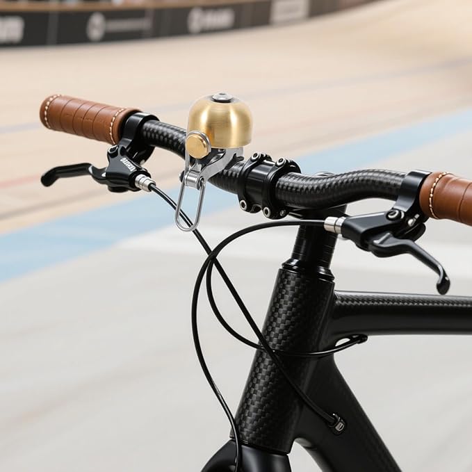 Operitacx Copper Bike Bell Vintage Cycling Bell Loud Ring Brushed Copper Universal Bike Horn Mountain Road Outdoor Riding Accessories